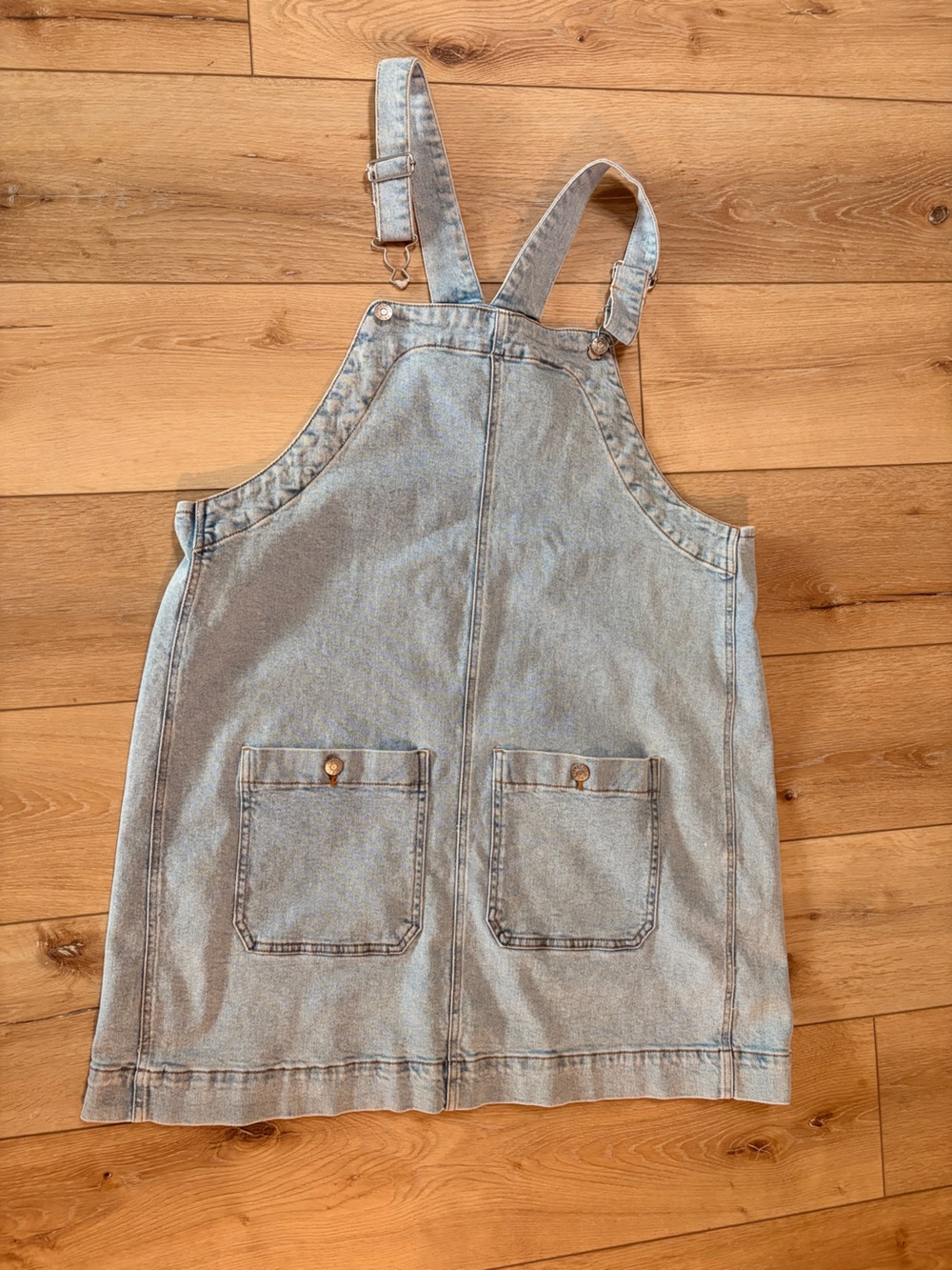 Celebrity Pink Light Blue Denim Overall Dress
